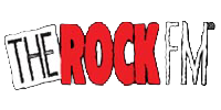 The Rock FM red and black logo