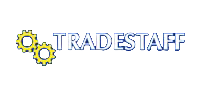 yellow and blue tradestaff logo
