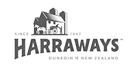 harraways small file black and white logo